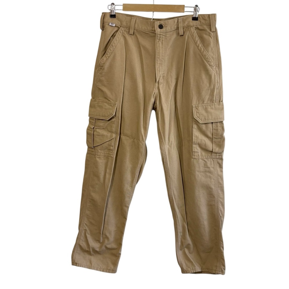 Carhartt FR Men’s 36 Dungaree Fit Flame Resistant Beige Jeans Utility Cargo
